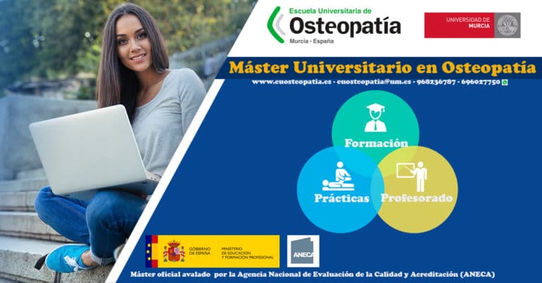 Se acerca el segundo plazo de Inscripción al Máster Universitario de Osteopatía